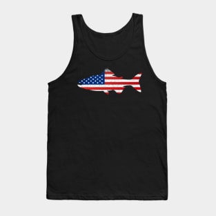 Fish with American Flag Tank Top